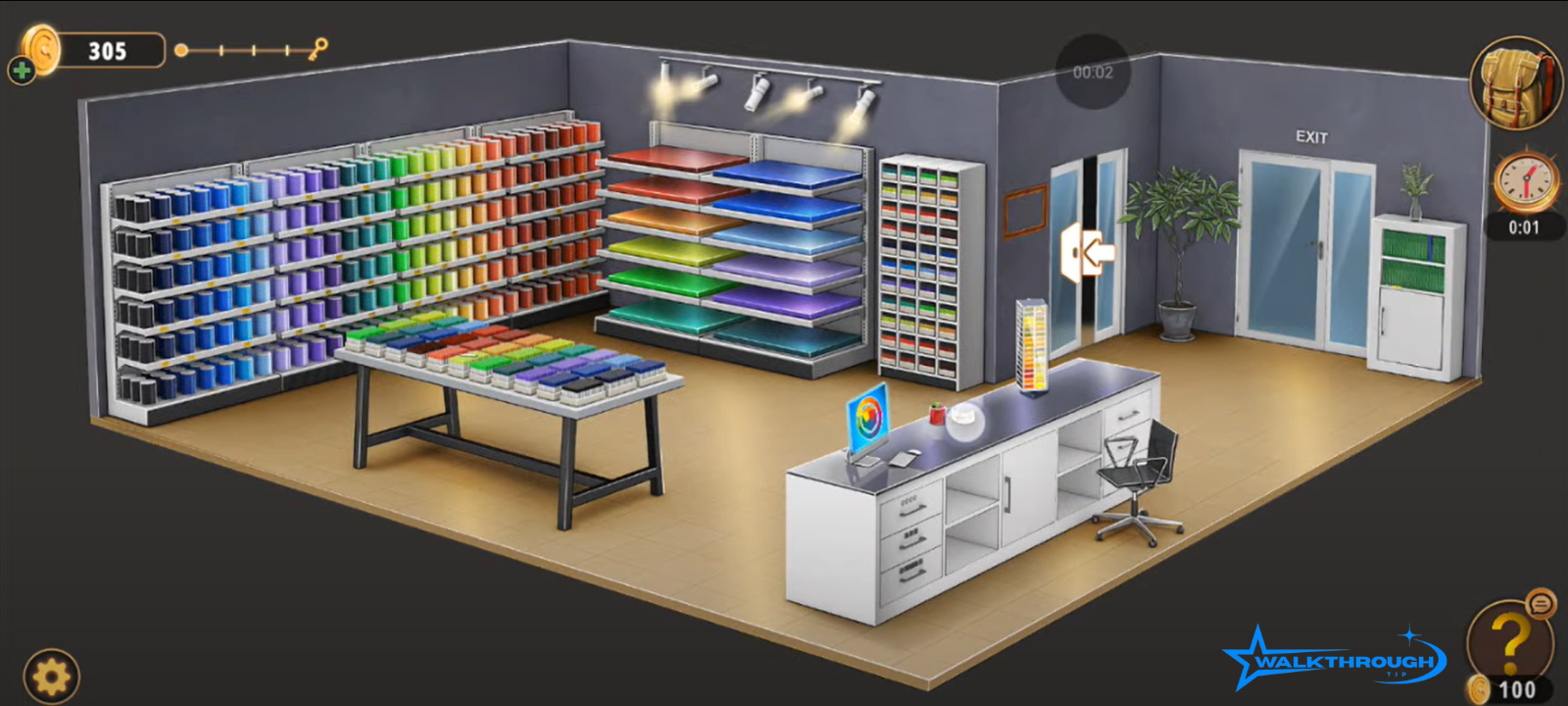 Rooms & Exits Art Supplies Store Chapter 1 Level 21 Walkthrough