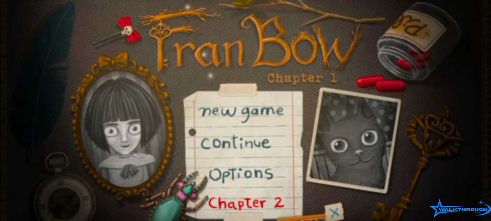 Start Screen Fran Bow Walkthrough